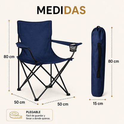 Sillas plegables (Compra 1, llevas 2)