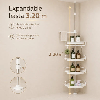 Esquinero Organizador De Ducha Ajustable